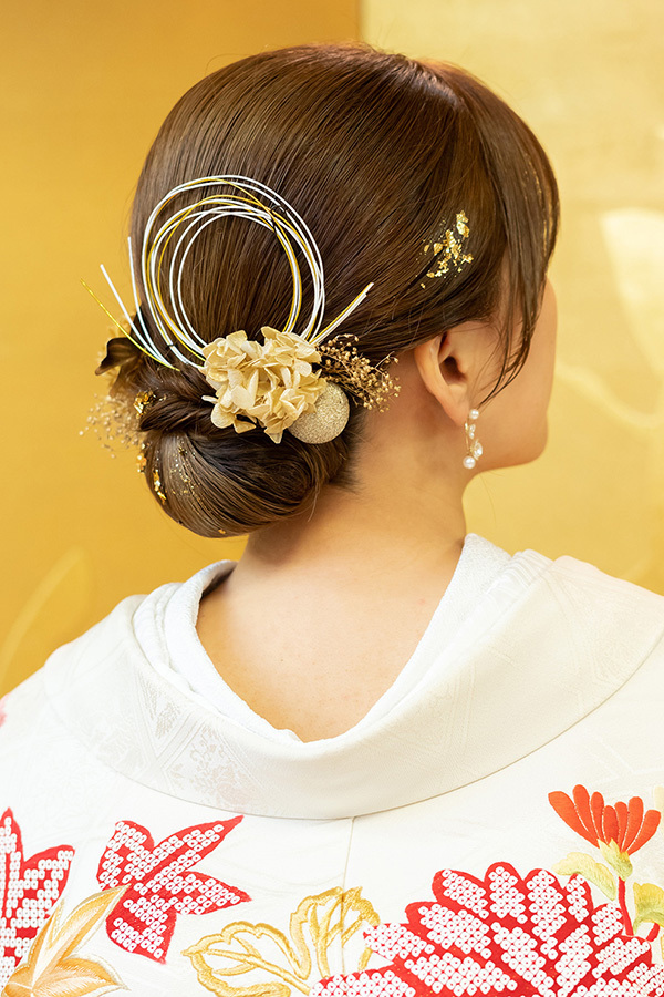 静岡フォトウエディングのフィーノスタイルで撮影した新婦のヘアメイク