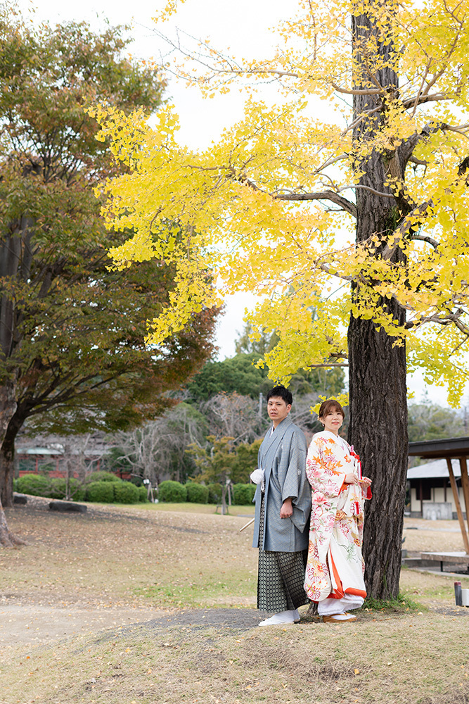 静岡フォトウエディングのフィーノスタイルで撮影した富士宮浅間大社の新郎新婦