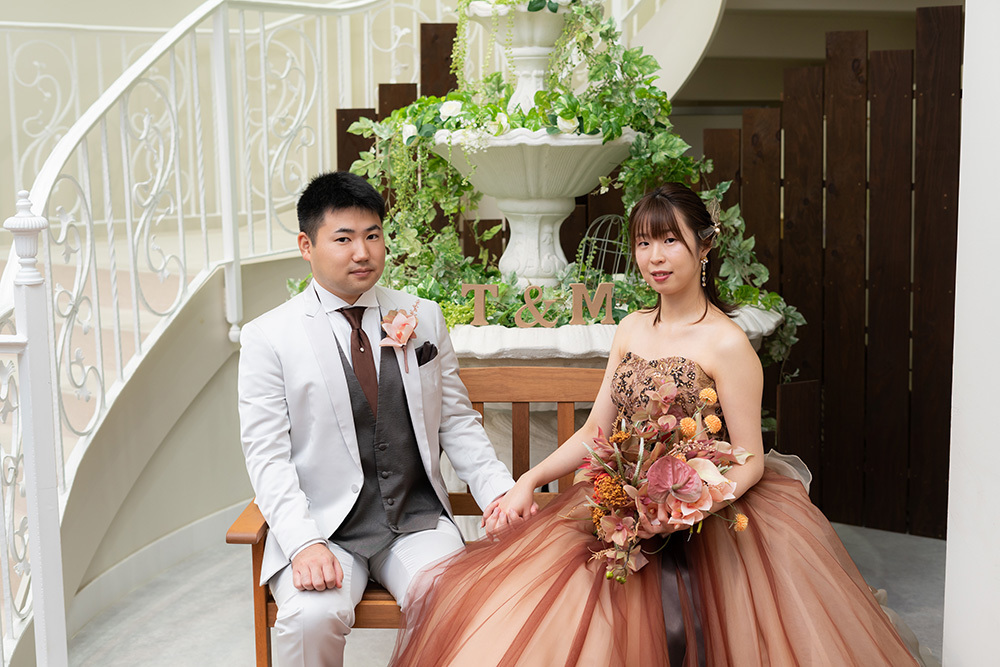 静岡フォトウエディングのフィーノスタイルで撮影したフィーノ静岡店の新郎新婦の記念写真撮影