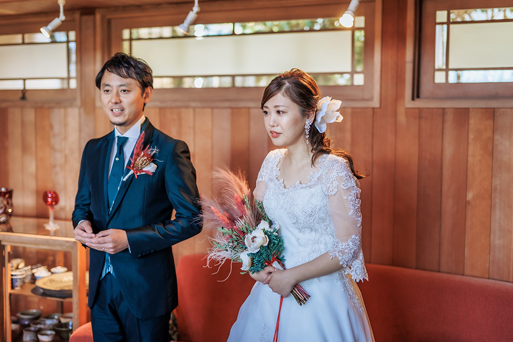 静岡フォトウエディングのフィーノスタイルで撮影したパーティー・会食のウエディングフォトの記念写真撮影