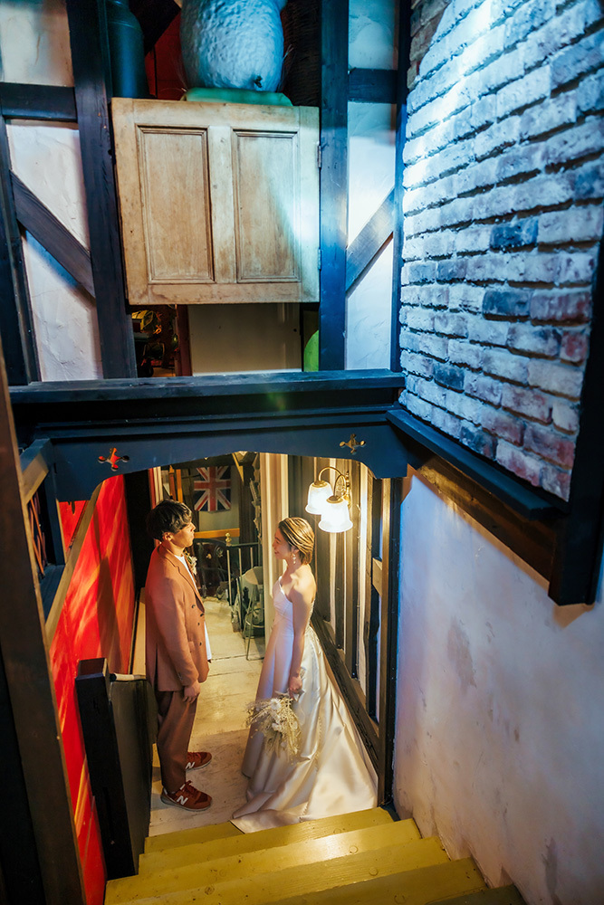 静岡フォトウエディングのフィーノスタイルで撮影した山中湖グータンの新郎新婦の記念写真撮影