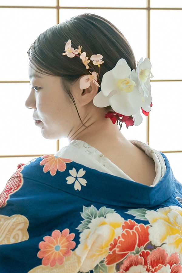 静岡フォトウエディングのフィーノスタイルで撮影した新婦のヘアメイク