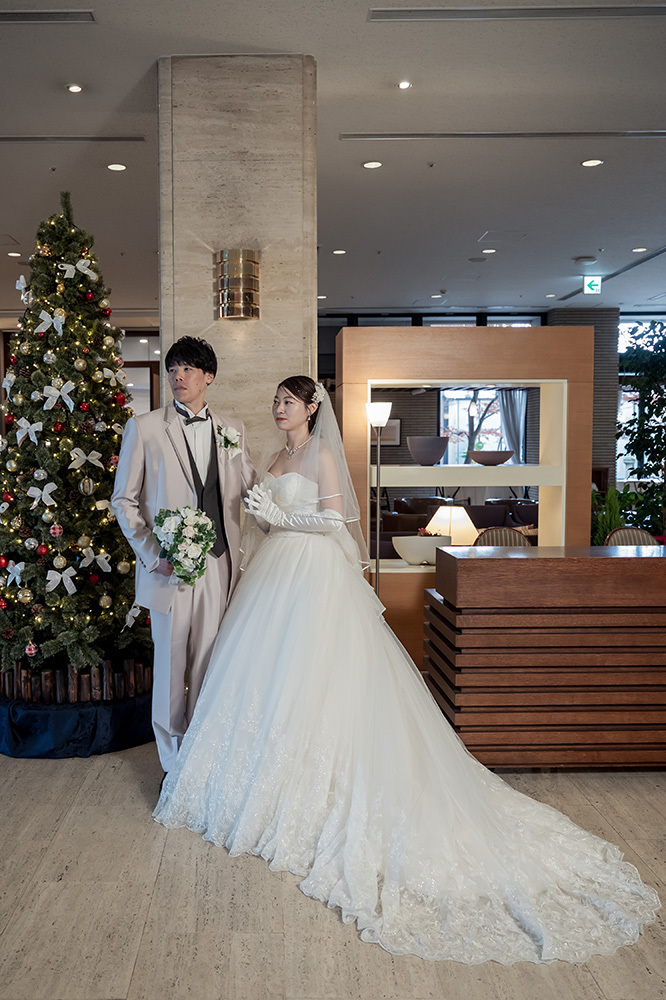 静岡フォトウエディングのフィーノスタイルで撮影したホテルグランド富士の新郎新婦