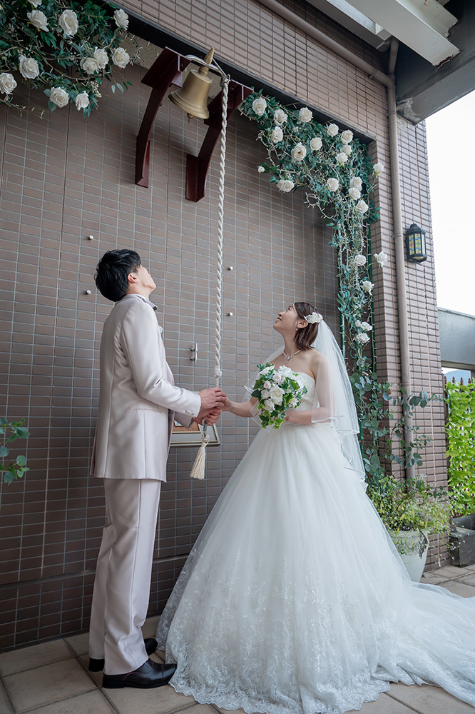 静岡フォトウエディングのフィーノスタイルで撮影したホテルグランド富士の新郎新婦