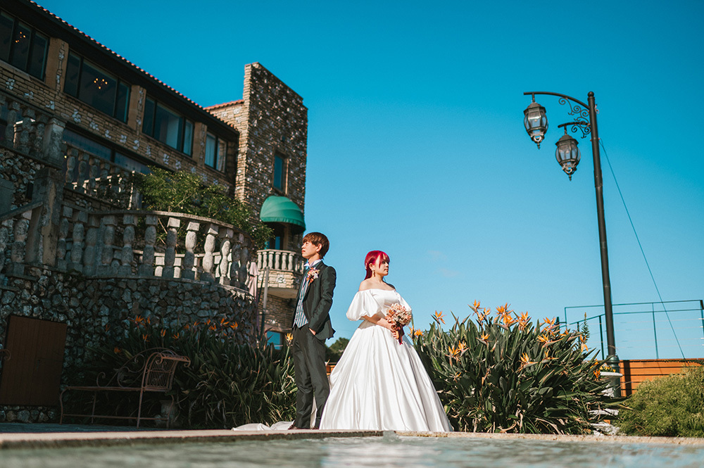 静岡フォトウエディングのフィーノスタイルで撮影したミッシェルガーデンコートの新郎新婦