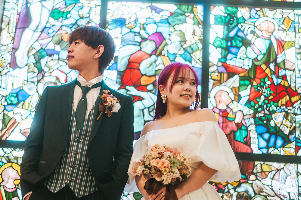 静岡フォトウエディングのフィーノスタイルで撮影したミッシェルガーデンコートの新郎新婦