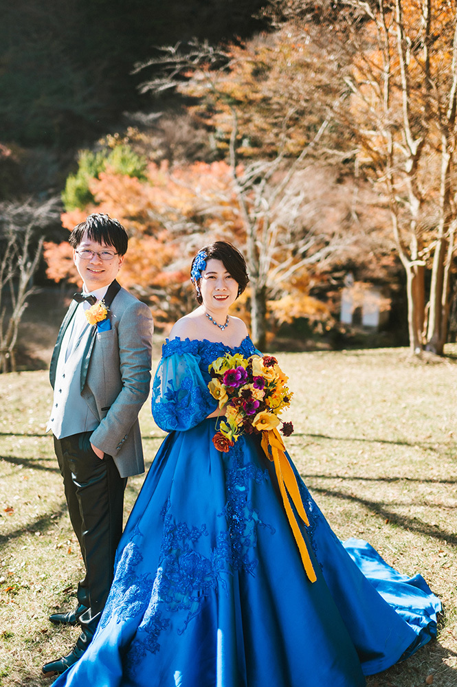 静岡フォトウエディングのフィーノスタイルで撮影したの田貫湖の新郎新婦