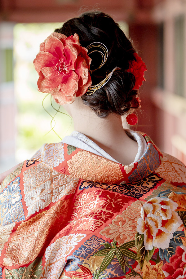 静岡フォトウエディングのフィーノスタイルで撮影した新婦のヘアメイク