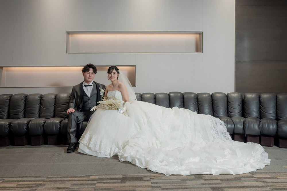 静岡フォトウエディングのフィーノスタイルで撮影したホテルグランド富士の新郎新婦