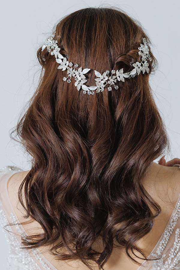 静岡フォトウエディングのフィーノスタイルで撮影した新婦のヘアメイク