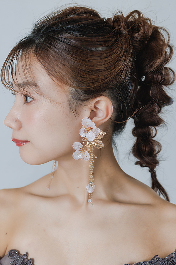 静岡フォトウエディングのフィーノスタイルで撮影した新婦のヘアメイク