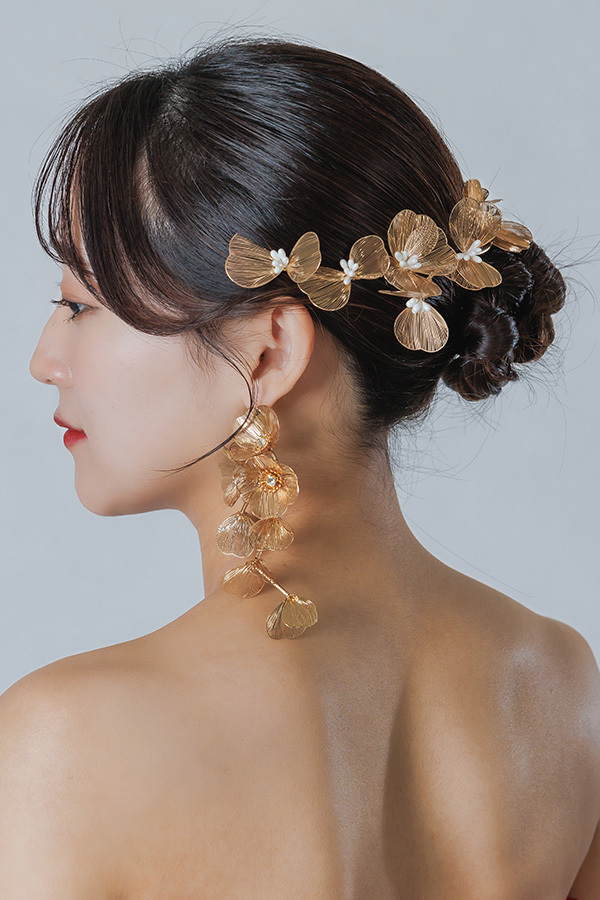 静岡フォトウエディングのフィーノスタイルで撮影した新婦のヘアメイク