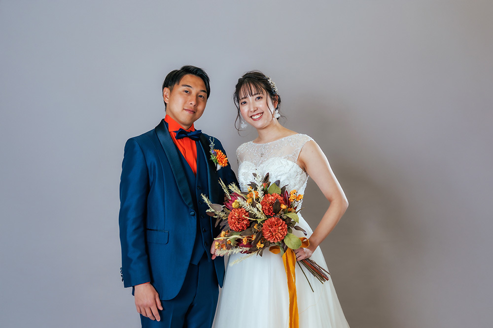 静岡フォトウエディングのフィーノスタイルで撮影したフィーノ静岡店の新郎新婦の記念写真撮影