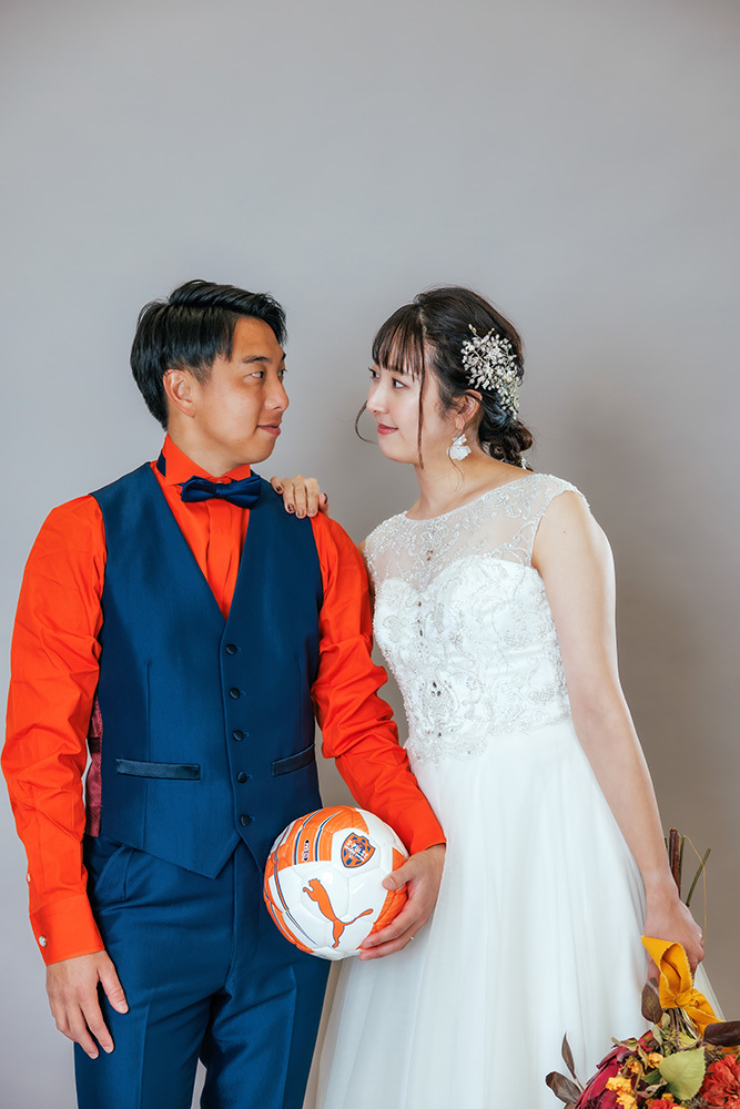 静岡フォトウエディングのフィーノスタイルで撮影したフィーノ静岡店の新郎新婦の記念写真撮影