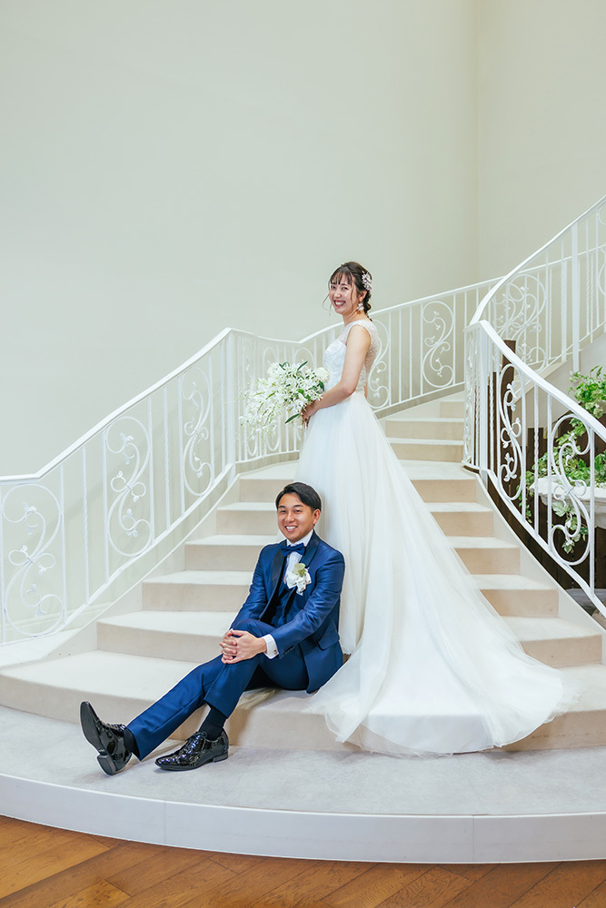 静岡フォトウエディングのフィーノスタイルで撮影したフィーノ静岡店の新郎新婦の記念写真撮影