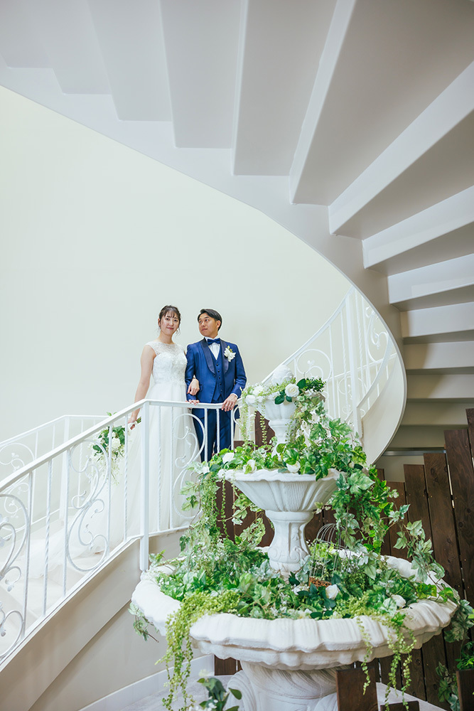 静岡フォトウエディングのフィーノスタイルで撮影したフィーノ静岡店の新郎新婦の記念写真撮影