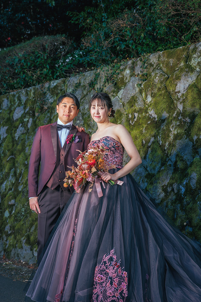 静岡フォトウエディングのフィーノスタイルで撮影した静岡県立美術館の新郎新婦の記念写真撮影