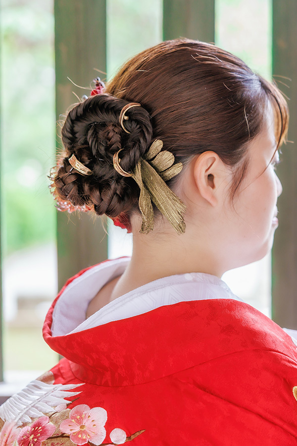 静岡フォトウエディングのフィーノスタイルで撮影した新婦のヘアメイク