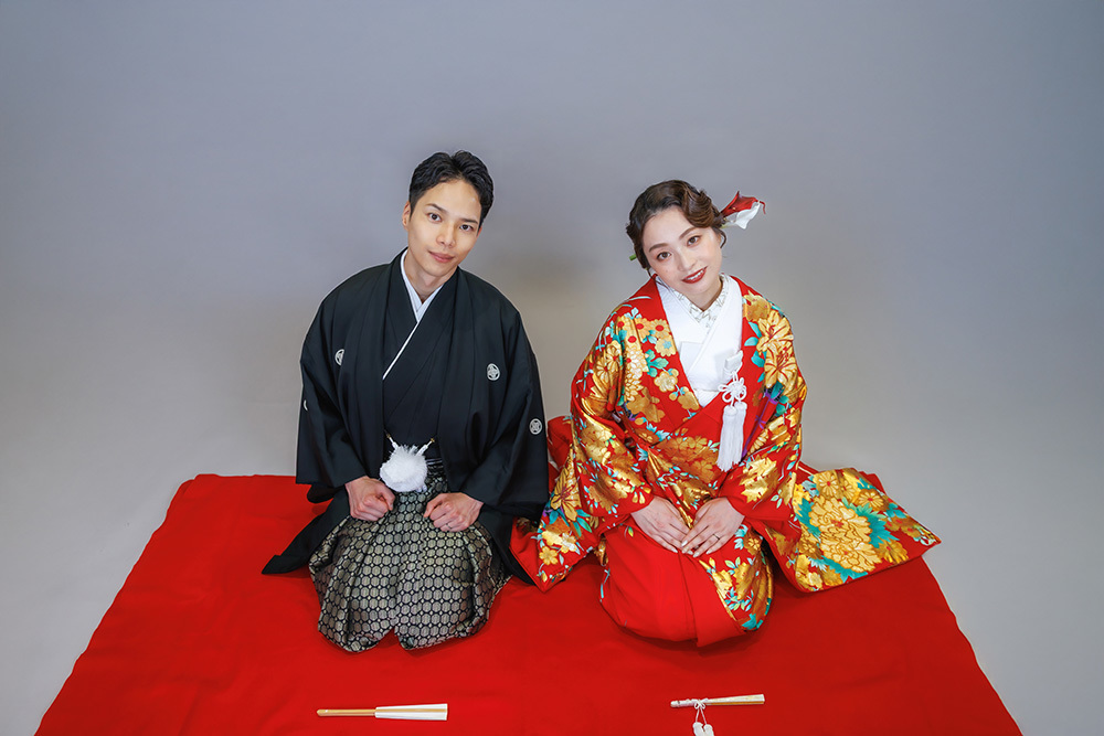 静岡フォトウエディングのフィーノスタイルで撮影したフィーノ静岡店の新郎新婦の記念写真撮影