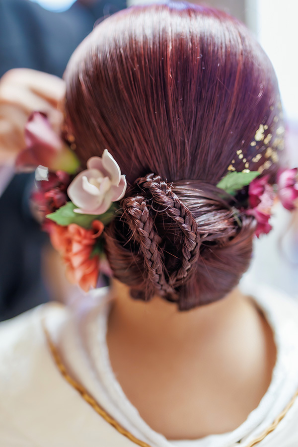 静岡フォトウエディングのフィーノスタイルで撮影した新婦のヘアメイク