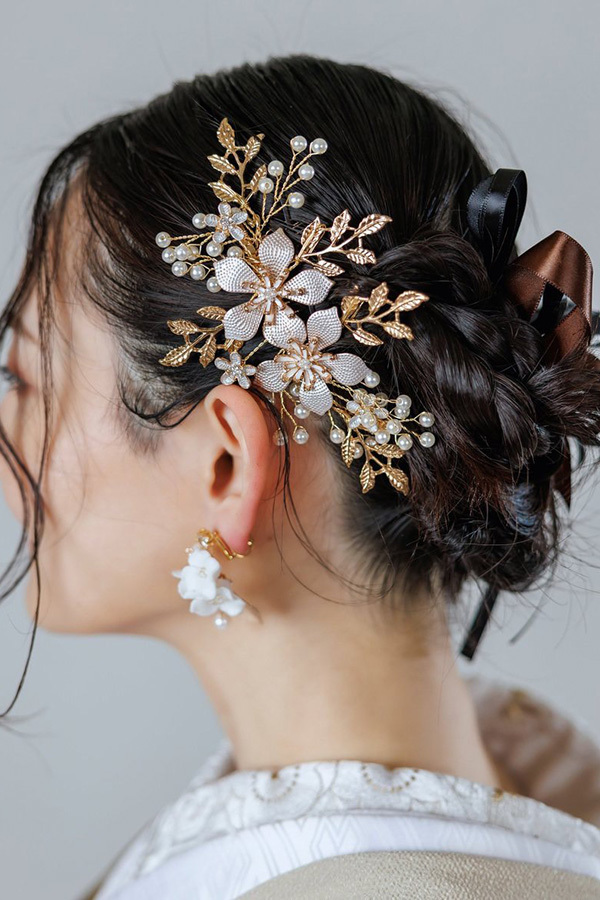 静岡フォトウエディングのフィーノスタイルで撮影した新婦のヘアメイク