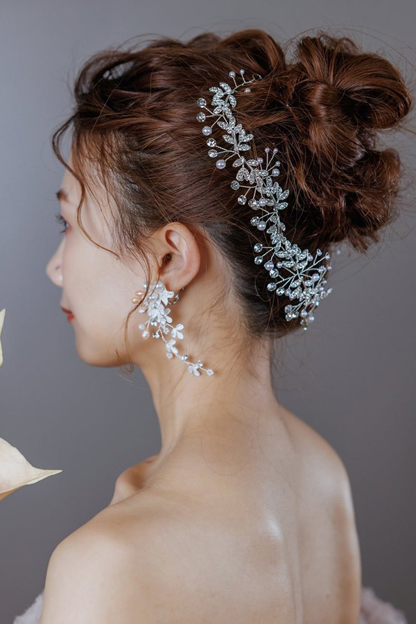 静岡フォトウエディングのフィーノスタイルで撮影した新婦のヘアメイク