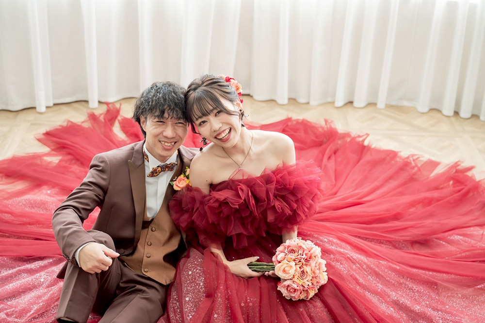 静岡フォトウエディングのフィーノスタイルで撮影したフィーノ富士店スタジオの新郎新婦の記念写真撮影