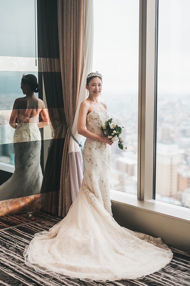 静岡フォトウエディングのフィーノスタイルで撮影した結婚式場の新婦