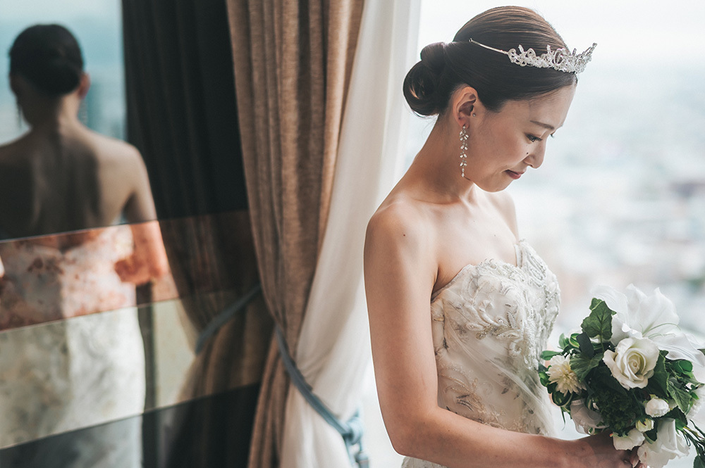 静岡フォトウエディングのフィーノスタイルで撮影した結婚式場の新婦