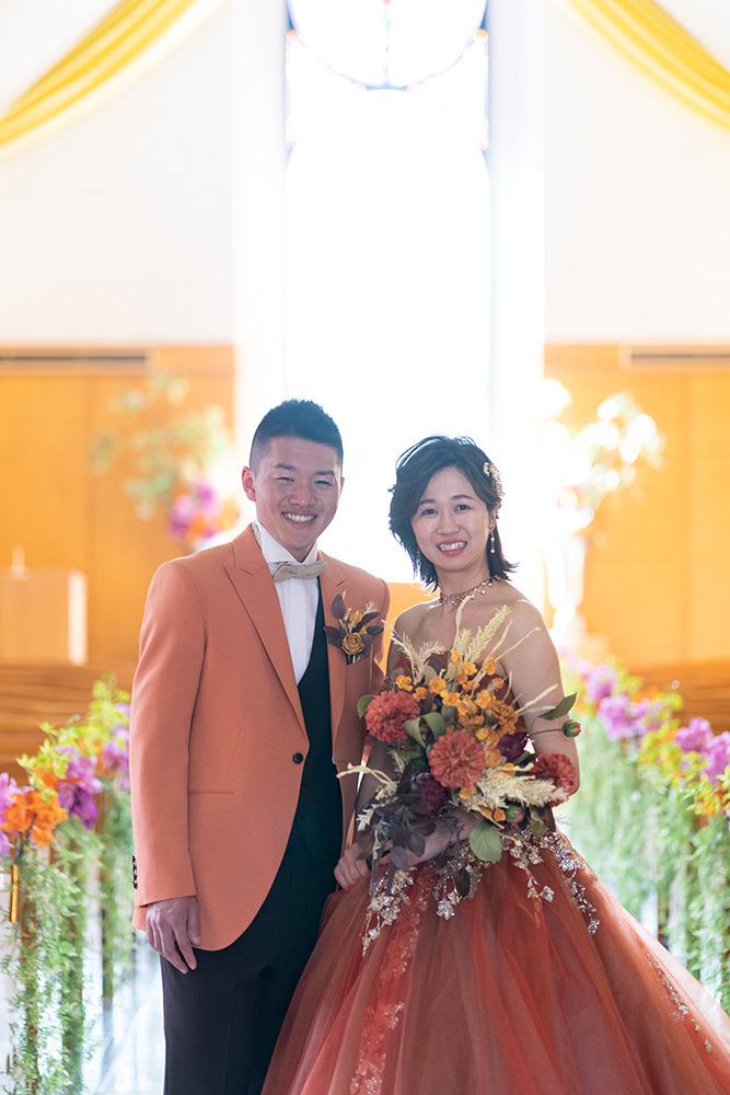 静岡フォトウエディングのフィーノスタイルで撮影した、つま恋の新郎新婦