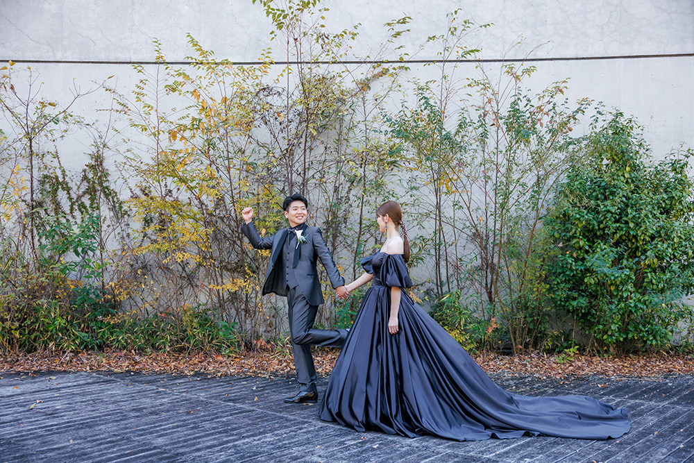 静岡フォトウエディングのフィーノスタイルで撮影した川根･寸又峡の新郎新婦の結婚の記念写真