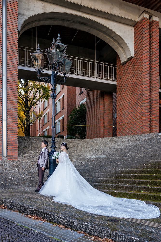 静岡フォトウエディングのフィーノスタイルで撮影した静岡県立大学の新郎新婦