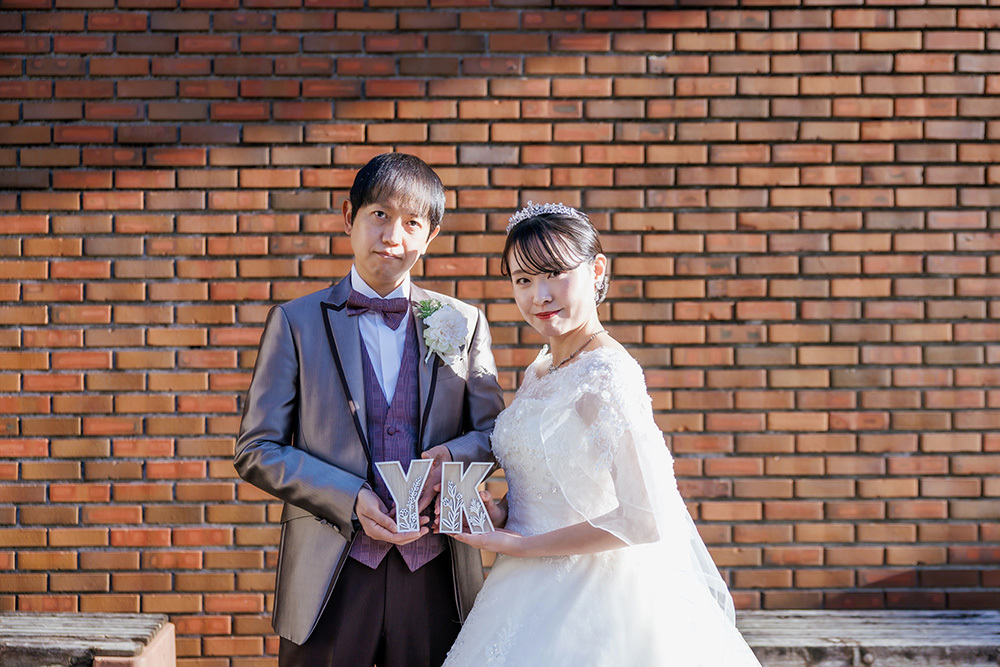 静岡フォトウエディングのフィーノスタイルで撮影した静岡県立大学の新郎新婦