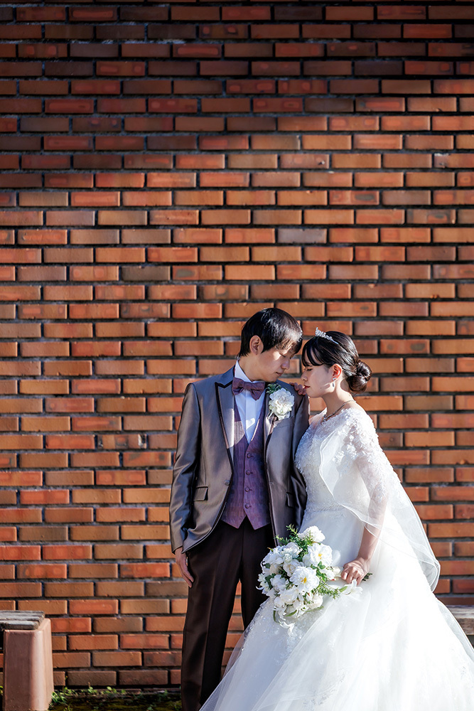 静岡フォトウエディングのフィーノスタイルで撮影した静岡県立大学の新郎新婦