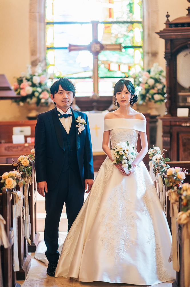 静岡フォトウエディングのフィーノスタイルで撮影したミッシェルガーデンコートの新郎新婦