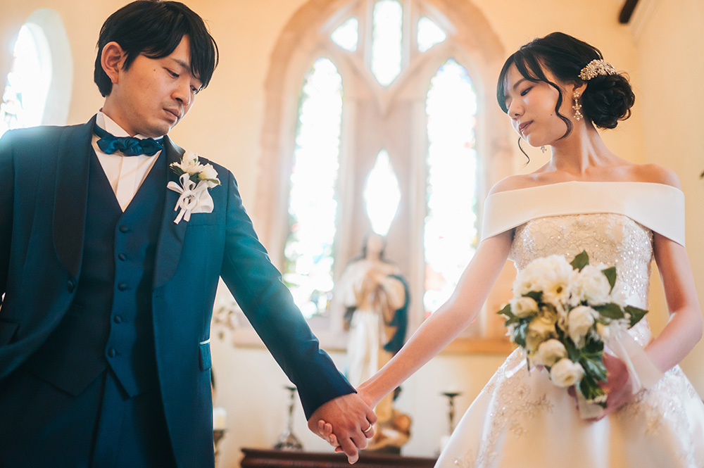 静岡フォトウエディングのフィーノスタイルで撮影したミッシェルガーデンコートの新郎新婦