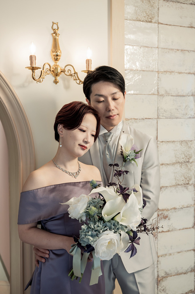 静岡フォトウエディングのフィーノスタイルで撮影したフィーノ富士店スタジオの新郎新婦の記念写真撮影