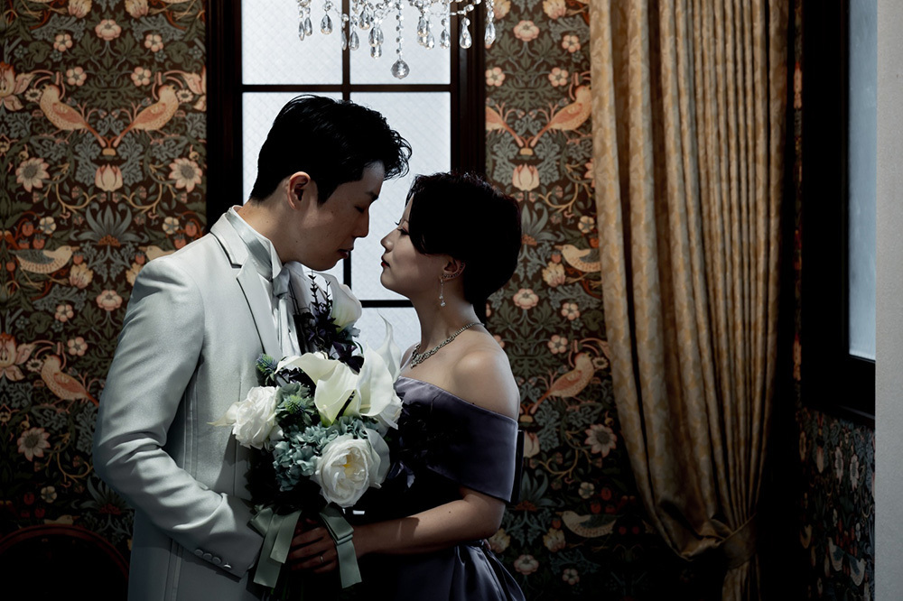 静岡フォトウエディングのフィーノスタイルで撮影したフィーノ富士店スタジオの新郎新婦の記念写真撮影