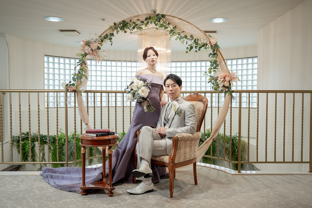 静岡フォトウエディングのフィーノスタイルで撮影したフィーノ富士店スタジオの新郎新婦の記念写真撮影