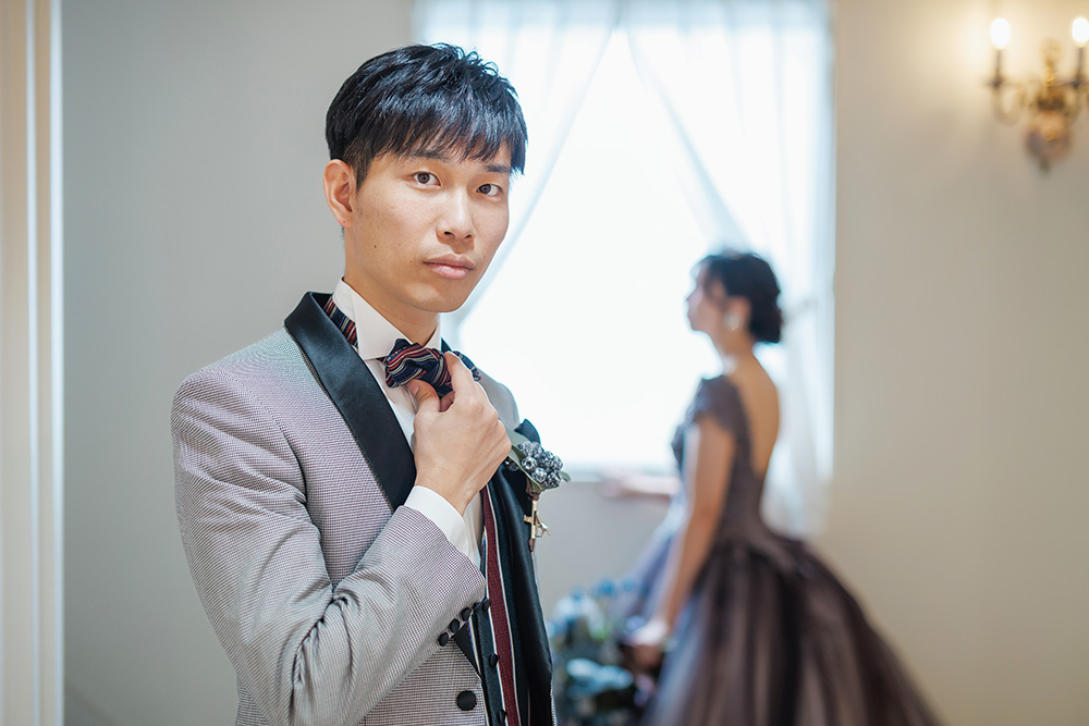 静岡フォトウエディングのフィーノスタイルで撮影したフィーノ富士店スタジオの新郎新婦の記念写真撮影