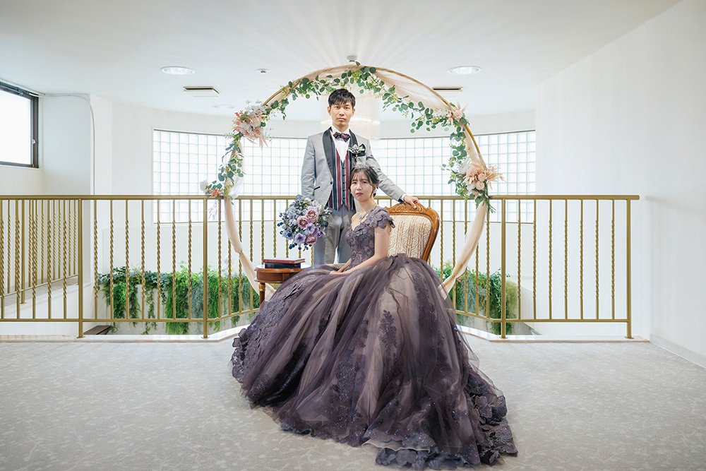 静岡フォトウエディングのフィーノスタイルで撮影したフィーノ富士店スタジオの新郎新婦の記念写真撮影