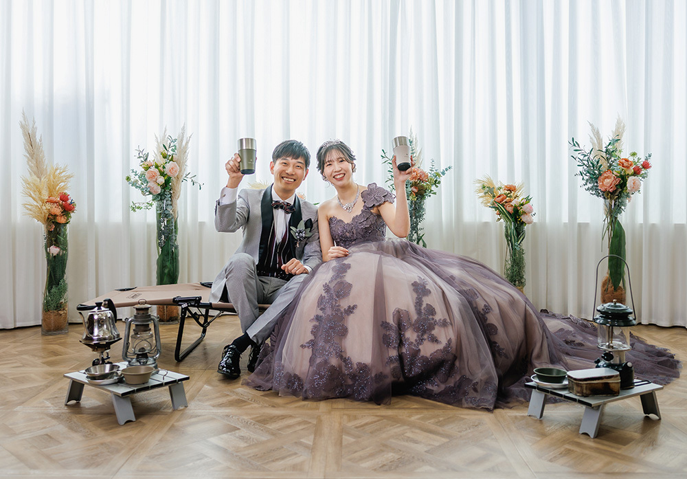 静岡フォトウエディングのフィーノスタイルで撮影したフィーノ富士店スタジオの新郎新婦の記念写真撮影